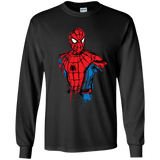 T-Shirts Black / YS Spiderman- Friendly Neighborhood Youth Long Sleeve T-Shirt