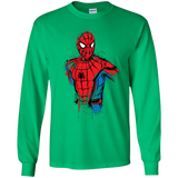 T-Shirts Irish Green / YS Spiderman- Friendly Neighborhood Youth Long Sleeve T-Shirt