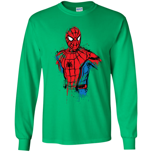 T-Shirts Irish Green / YS Spiderman- Friendly Neighborhood Youth Long Sleeve T-Shirt