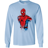 T-Shirts Light Blue / YS Spiderman- Friendly Neighborhood Youth Long Sleeve T-Shirt