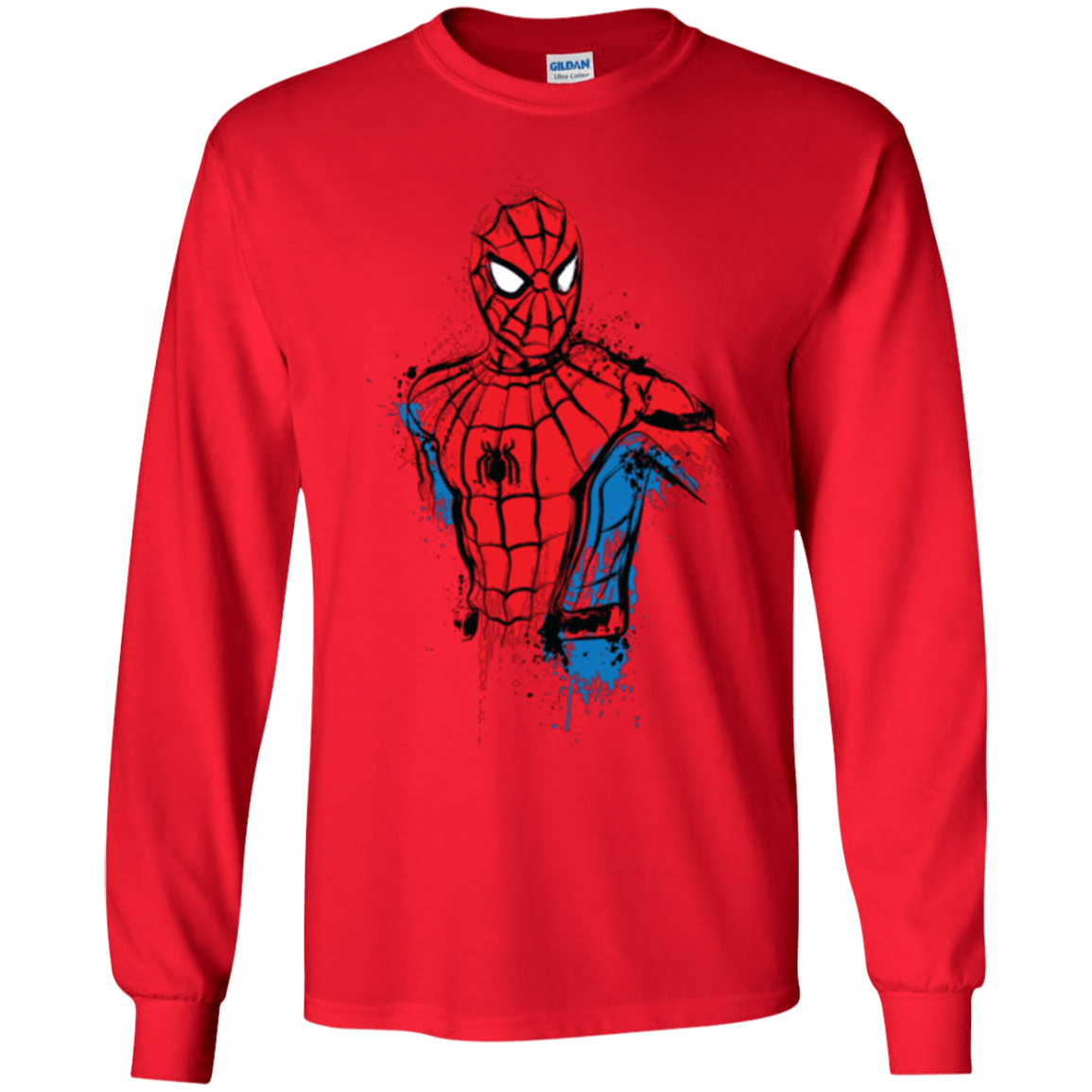 T-Shirts Red / YS Spiderman- Friendly Neighborhood Youth Long Sleeve T-Shirt