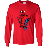 T-Shirts Red / YS Spiderman- Friendly Neighborhood Youth Long Sleeve T-Shirt