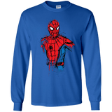 T-Shirts Royal / YS Spiderman- Friendly Neighborhood Youth Long Sleeve T-Shirt