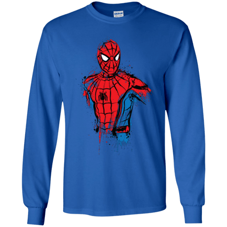 T-Shirts Royal / YS Spiderman- Friendly Neighborhood Youth Long Sleeve T-Shirt