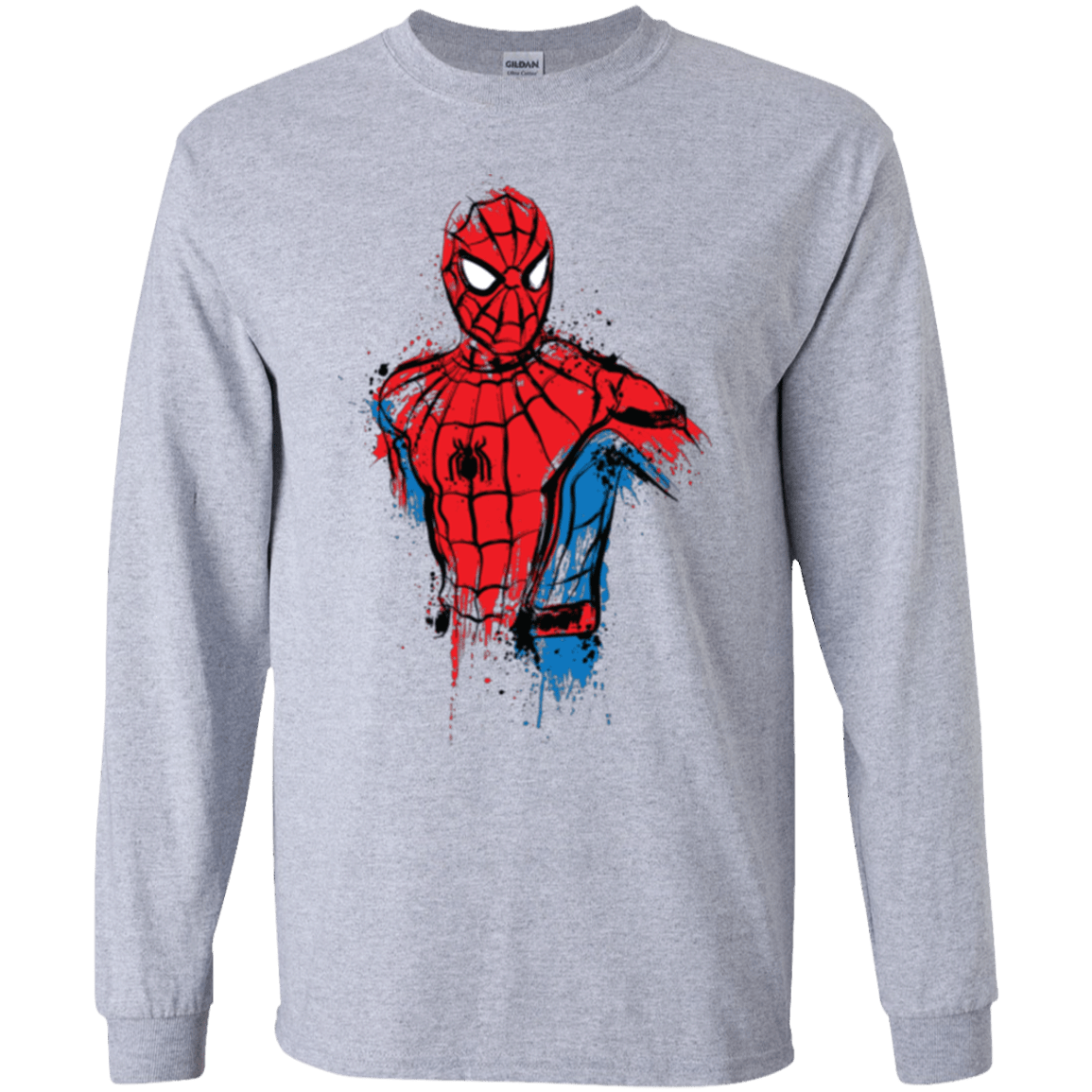 T-Shirts Sport Grey / YS Spiderman- Friendly Neighborhood Youth Long Sleeve T-Shirt