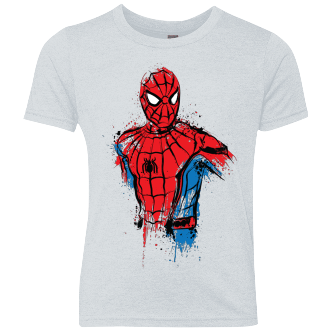 T-Shirts Heather White / YXS Spiderman- Friendly Neighborhood Youth Triblend T-Shirt