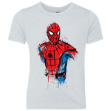 T-Shirts Heather White / YXS Spiderman- Friendly Neighborhood Youth Triblend T-Shirt