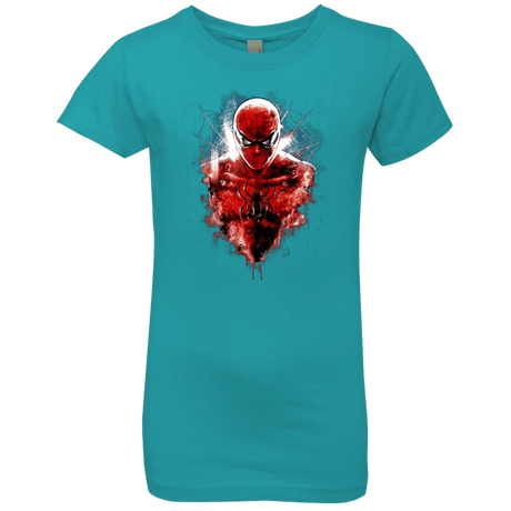 T-Shirts Tahiti Blue / YXS Spiderman Girls Premium T-Shirt