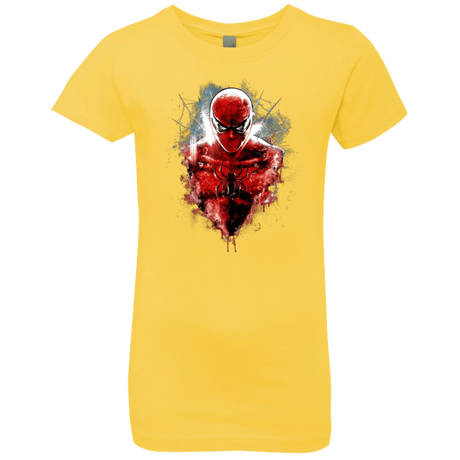 T-Shirts Vibrant Yellow / YXS Spiderman Girls Premium T-Shirt