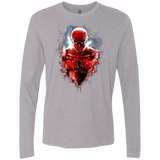 T-Shirts Heather Grey / Small Spiderman Men's Premium Long Sleeve