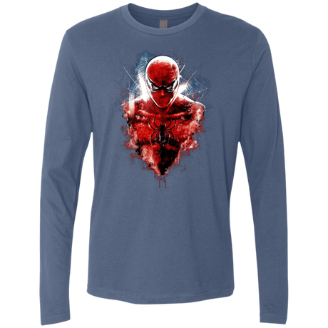T-Shirts Indigo / Small Spiderman Men's Premium Long Sleeve