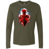 T-Shirts Military Green / Small Spiderman Men's Premium Long Sleeve