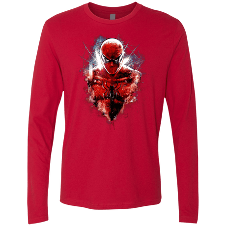 T-Shirts Red / Small Spiderman Men's Premium Long Sleeve