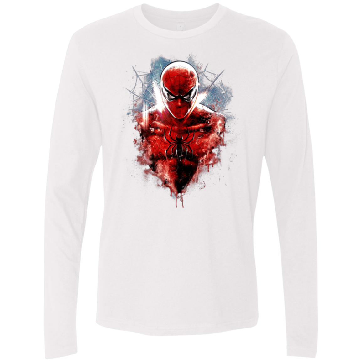 T-Shirts White / Small Spiderman Men's Premium Long Sleeve