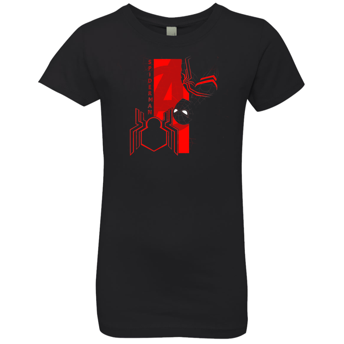 T-Shirts Black / YXS Spiderman Profile Girls Premium T-Shirt