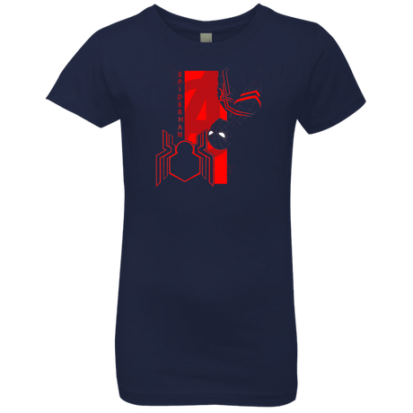T-Shirts Midnight Navy / YXS Spiderman Profile Girls Premium T-Shirt
