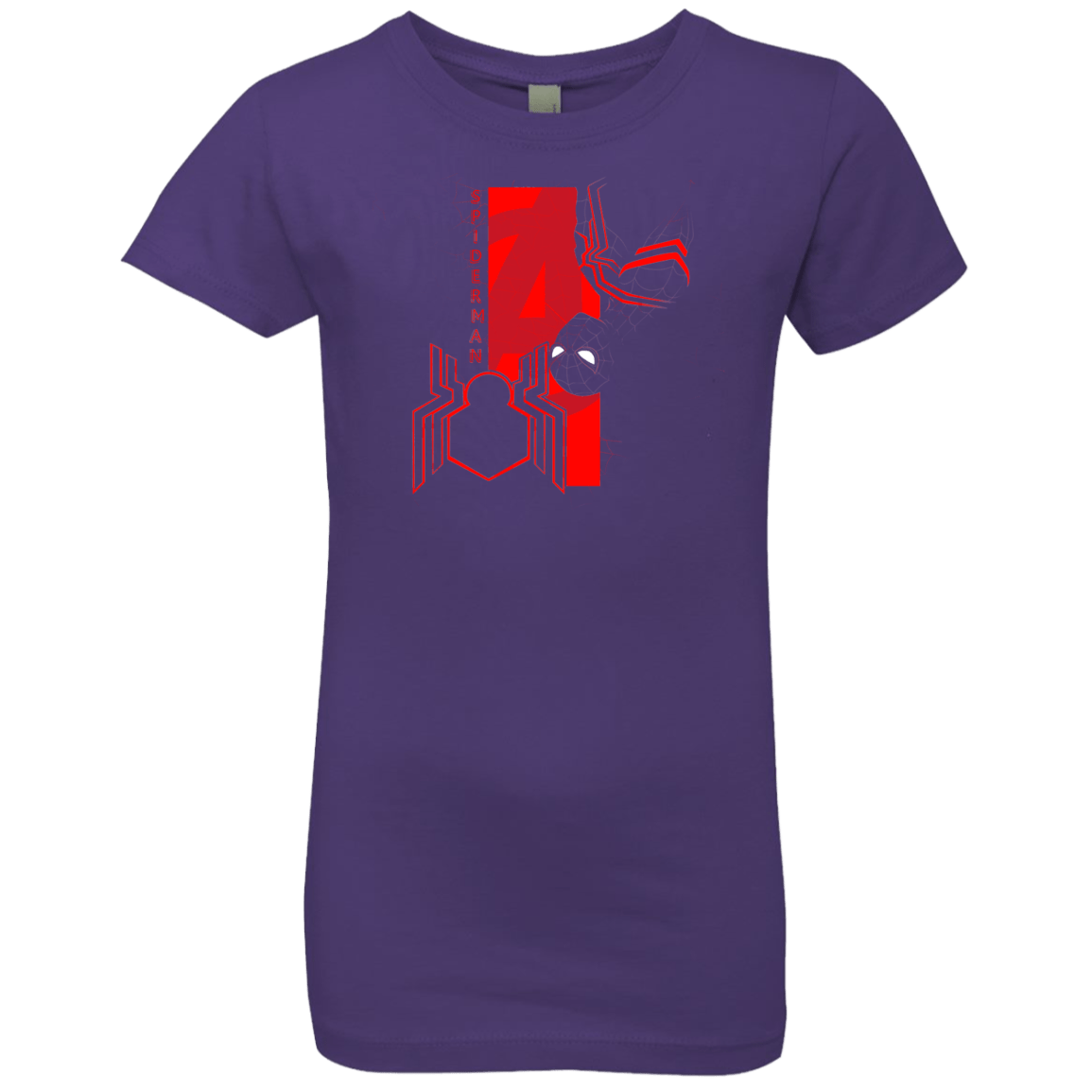 T-Shirts Purple Rush / YXS Spiderman Profile Girls Premium T-Shirt