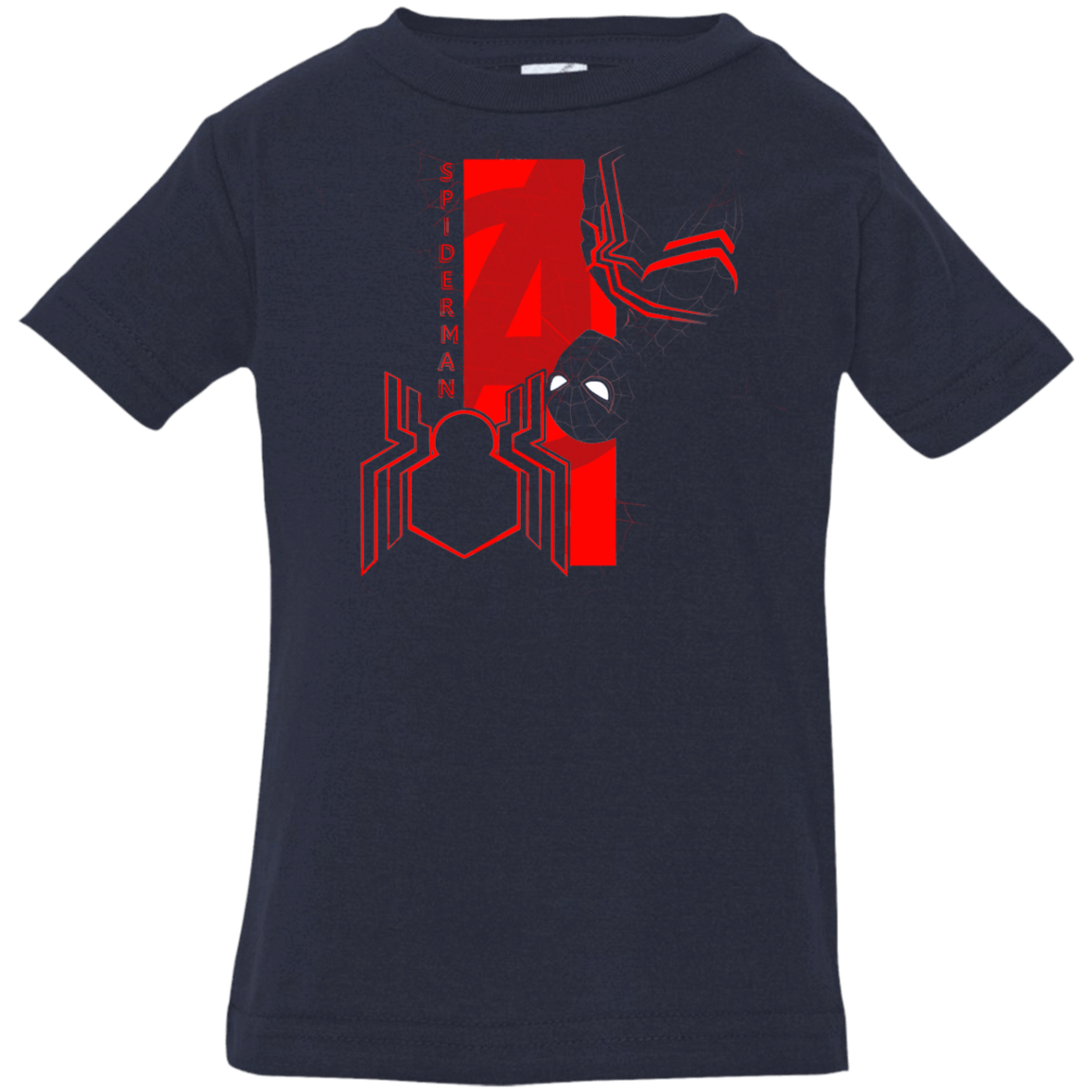 T-Shirts Navy / 6 Months Spiderman Profile Infant Premium T-Shirt