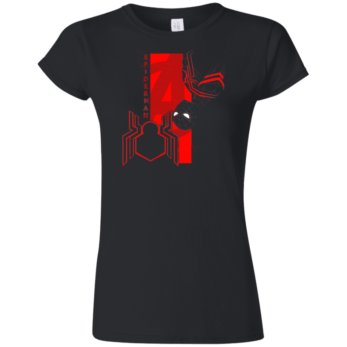 T-Shirts Black / S Spiderman Profile Junior Slimmer-Fit T-Shirt