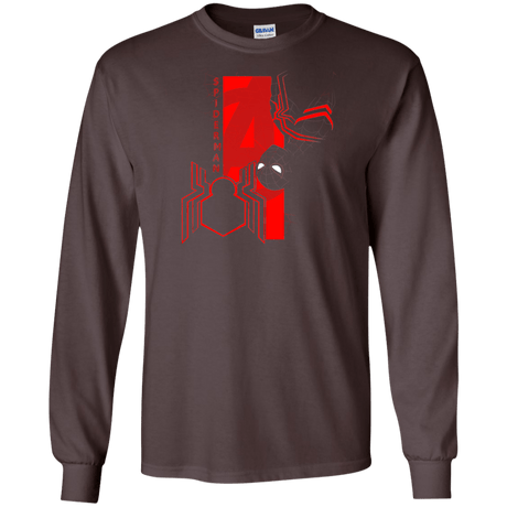 T-Shirts Dark Chocolate / S Spiderman Profile Men's Long Sleeve T-Shirt