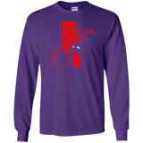 T-Shirts Purple / S Spiderman Profile Men's Long Sleeve T-Shirt