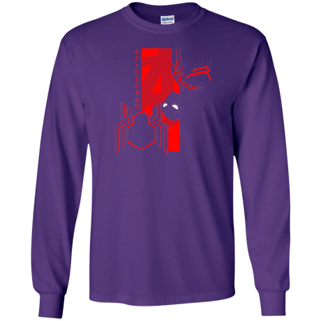 T-Shirts Purple / S Spiderman Profile Men's Long Sleeve T-Shirt