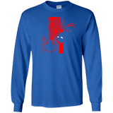 T-Shirts Royal / S Spiderman Profile Men's Long Sleeve T-Shirt