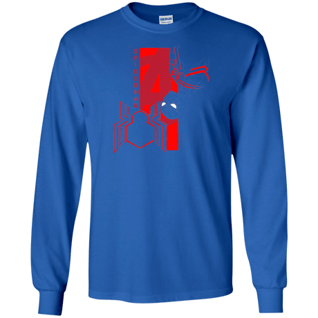 T-Shirts Royal / S Spiderman Profile Men's Long Sleeve T-Shirt