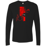 T-Shirts Black / S Spiderman Profile Men's Premium Long Sleeve