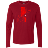 T-Shirts Cardinal / S Spiderman Profile Men's Premium Long Sleeve