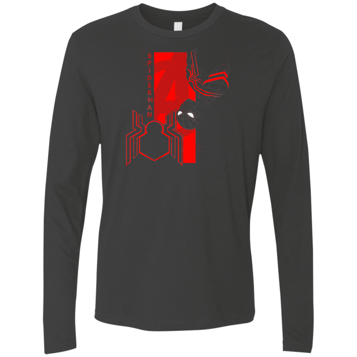 T-Shirts Heavy Metal / S Spiderman Profile Men's Premium Long Sleeve