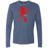 T-Shirts Indigo / S Spiderman Profile Men's Premium Long Sleeve