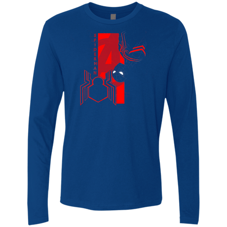 T-Shirts Royal / S Spiderman Profile Men's Premium Long Sleeve