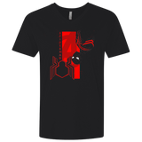 T-Shirts Black / X-Small Spiderman Profile Men's Premium V-Neck