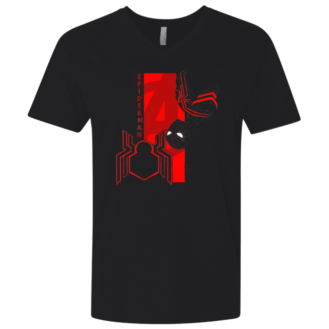 T-Shirts Black / X-Small Spiderman Profile Men's Premium V-Neck