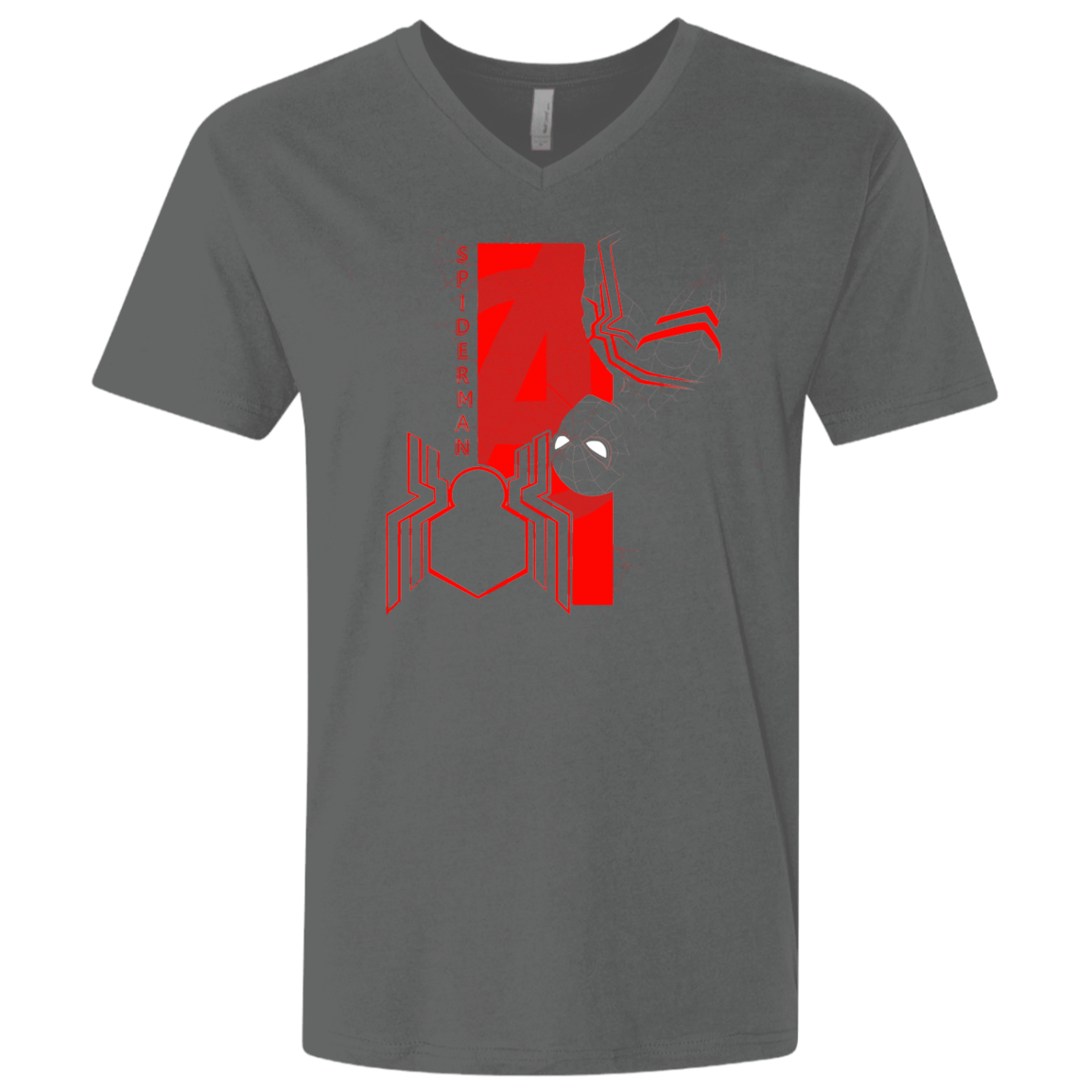 T-Shirts Heavy Metal / X-Small Spiderman Profile Men's Premium V-Neck