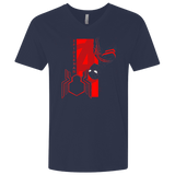T-Shirts Midnight Navy / X-Small Spiderman Profile Men's Premium V-Neck