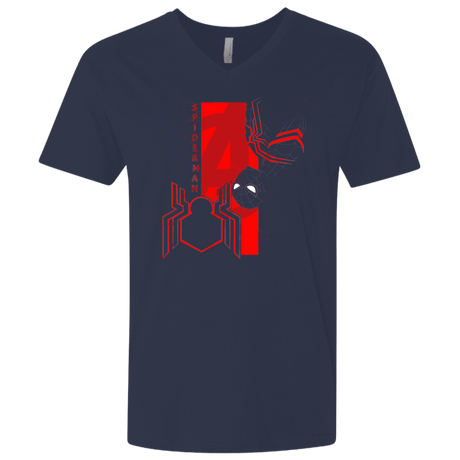 T-Shirts Midnight Navy / X-Small Spiderman Profile Men's Premium V-Neck