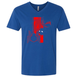 T-Shirts Royal / X-Small Spiderman Profile Men's Premium V-Neck