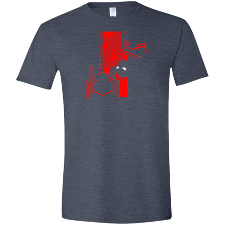 T-Shirts Heather Navy / S Spiderman Profile Men's Semi-Fitted Softstyle