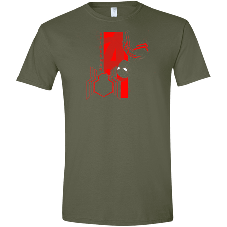 T-Shirts Military Green / S Spiderman Profile Men's Semi-Fitted Softstyle