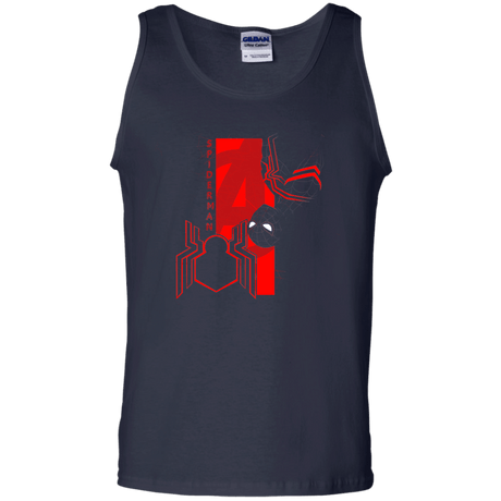 T-Shirts Navy / S Spiderman Profile Men's Tank Top