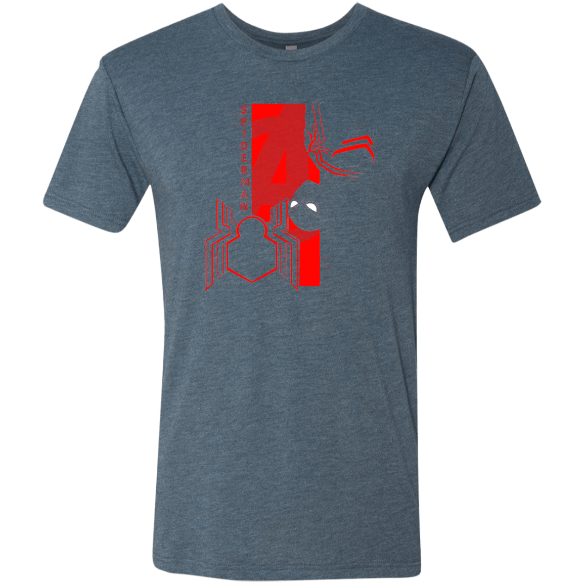 T-Shirts Indigo / S Spiderman Profile Men's Triblend T-Shirt