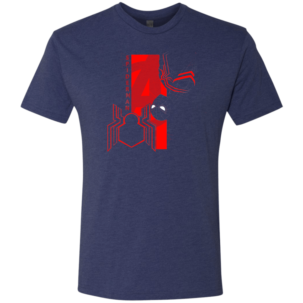 T-Shirts Vintage Navy / S Spiderman Profile Men's Triblend T-Shirt