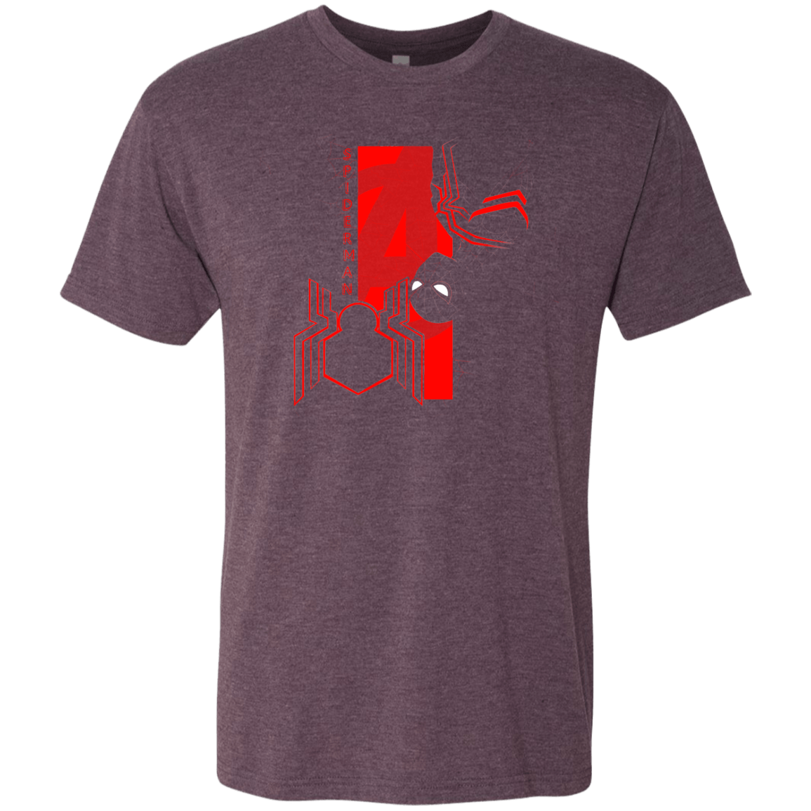 T-Shirts Vintage Purple / S Spiderman Profile Men's Triblend T-Shirt