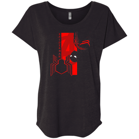 T-Shirts Vintage Black / X-Small Spiderman Profile Triblend Dolman Sleeve