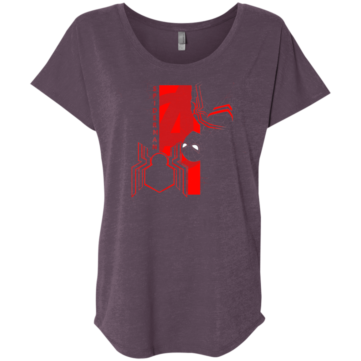 T-Shirts Vintage Purple / X-Small Spiderman Profile Triblend Dolman Sleeve