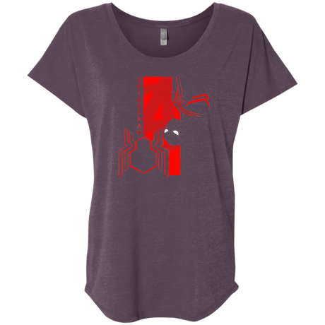 T-Shirts Vintage Purple / X-Small Spiderman Profile Triblend Dolman Sleeve