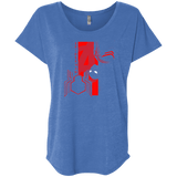 T-Shirts Vintage Royal / X-Small Spiderman Profile Triblend Dolman Sleeve