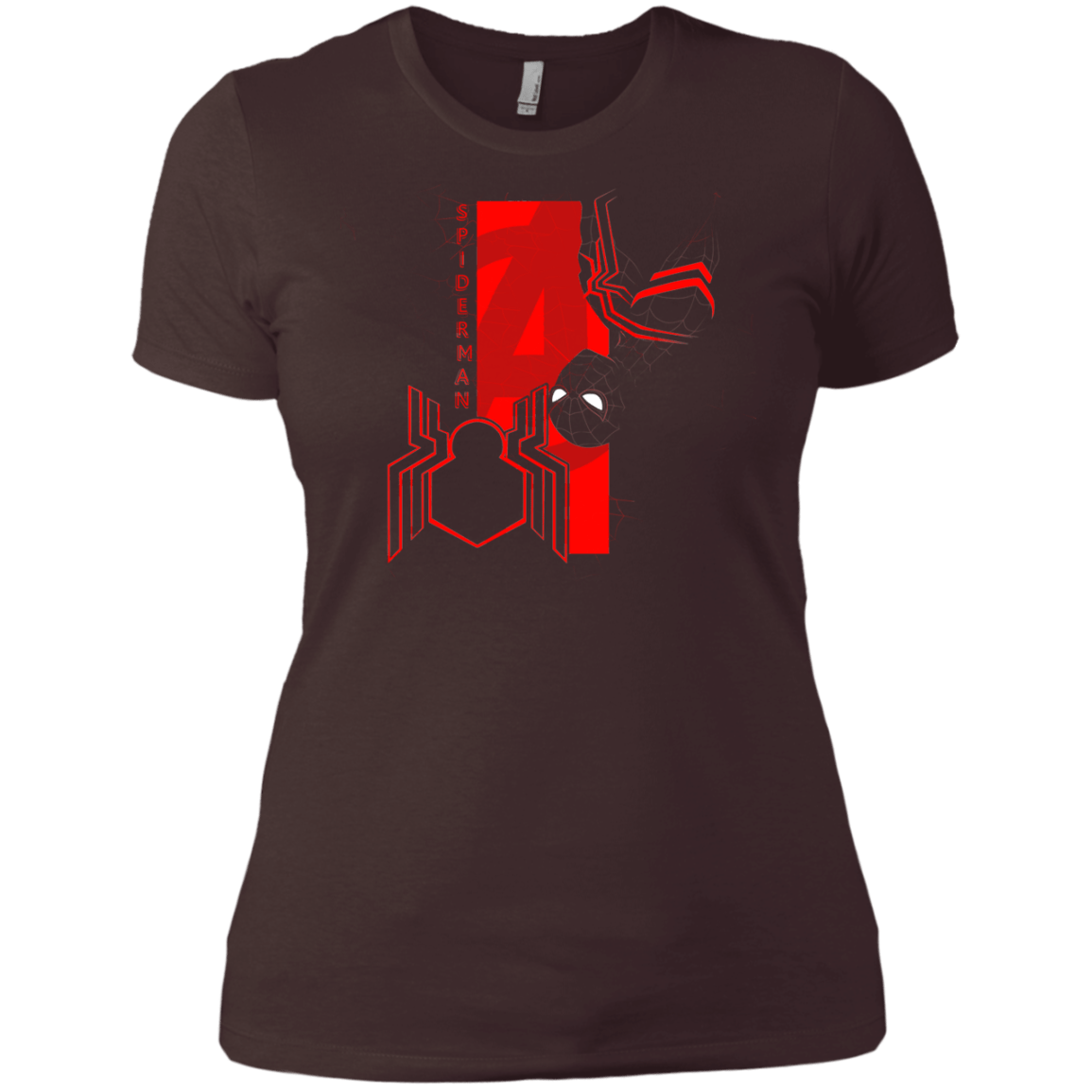T-Shirts Dark Chocolate / X-Small Spiderman Profile Women's Premium T-Shirt